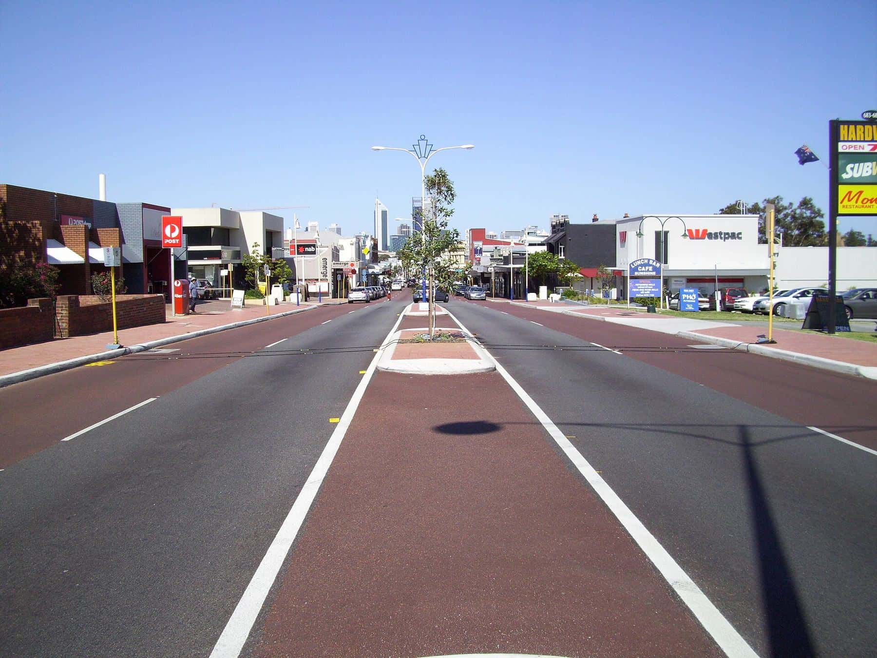 Shops and street life on Beaufort Street, Mount Lawley
